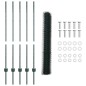 Pali Recinzione vidaXL 5 pz U-Channel Verde 120 cm Acciaio