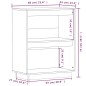 Mobile Consolle Grigio 60x34x75 cm in Legno Massello di Pino Mobile Consolle Grigio 60x34x75 cm in Legno Massello di Pino