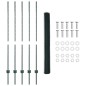 Pali per Recinto vidaXL 5 pz U-Channel Verde 140 cm Acciaio