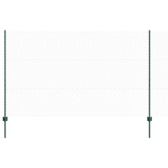 Pali recinzione vidaXL 5 pz U-Channel Verde 140 cm Acciaio