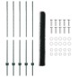 Pali recinzione vidaXL 5 pz U-Channel Verde 140 cm Acciaio Pali recinzione vidaXL 5 pz U-Channel Verde 140 cm Acciaio