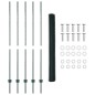 Pali per Recinzione vidaXL 5 pz U-Channel Verde 150 cm Acciaio Pali per Recinzione vidaXL 5 pz U-Channel Verde 150 cm Acciaio