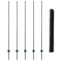 vidaXL Pali per Recinzione 5 pz U-Channel Verde 160 cm Acciaio