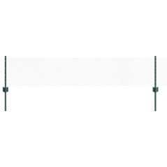 Pali di Recinzione vidaXL 11 pz Canale a U Verde 40 cm Acciaio