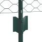 Pali di Recinzione vidaXL 11 pz U-Channel Verde 40 cm Acciaio Pali di Recinzione vidaXL 11 pz U-Channel Verde 40 cm Acciaio