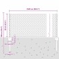 vidaXL Posti Recinzione 11 pz U-Channel Verde 60 cm Acciaio