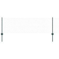 Paletti per Recinzione vidaXL 11 pcs U-Channel Verde 60 cm Acciaio