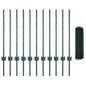 vidaXL Pali per Recinzione 11 pz U-Channel Verde 80 cm Acciaio vidaXL Pali per Recinzione 11 pz U-Channel Verde 80 cm Acciaio