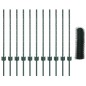 Pali per Recinzione vidaXL 11 pz U-Channel Verde 80 cm Acciaio Pali per Recinzione vidaXL 11 pz U-Channel Verde 80 cm Acciaio