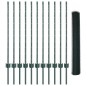vidaXL Set di Recinzione da Giardino Set di 2 Verde Metallo, Plastica vidaXL Set di Recinzione da Giardino Set di 2 Verde Metallo, Plastica