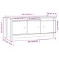 Scarpiera 110x38x45,5 cm in Legno Massello di Pino Scarpiera 110x38x45,5 cm in Legno Massello di Pino