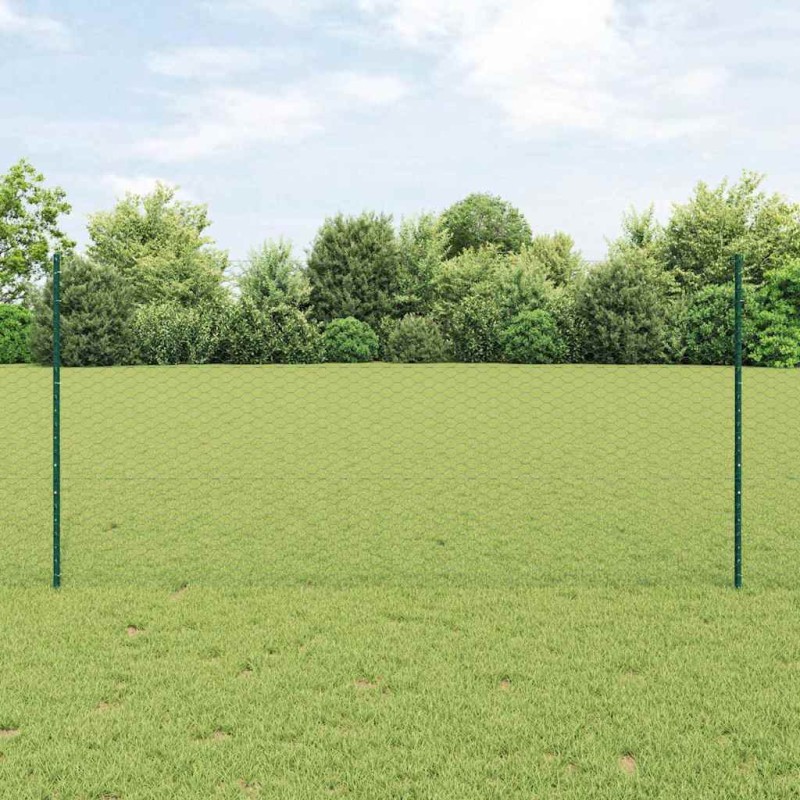 vidaXL Set di Recinzioni da Giardino Set di 2 Verde Metallo Grande vidaXL Set di Recinzioni da Giardino Set di 2 Verde Metallo Grande
