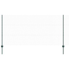 vidaXL Set di Recinzioni da Giardino Set di 2 Verde Metallo Grande