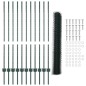 vidaXL Set di Recinzioni da Giardino Set di 2 Verde Metallo Grande vidaXL Set di Recinzioni da Giardino Set di 2 Verde Metallo Grande