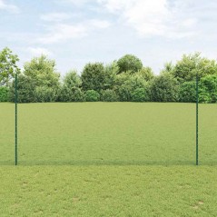 Pali di Recinto vidaXL 11 pz U-Channel Verde 160 cm Acciaio