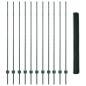 Pali di Recinto vidaXL 11 pz U-Channel Verde 160 cm Acciaio Pali di Recinto vidaXL 11 pz U-Channel Verde 160 cm Acciaio