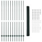 Pali di Recinto vidaXL 11 pz U-Channel Verde 160 cm Acciaio Pali di Recinto vidaXL 11 pz U-Channel Verde 160 cm Acciaio