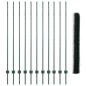 Posti per Recinzione vidaXL 11 pcs U-Channel Verde 160 cm Acciaio Posti per Recinzione vidaXL 11 pcs U-Channel Verde 160 cm Acciaio