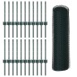 Posti Recinzioni vidaXL 11 pcs U-Channel Verde 40 cm Acciaio