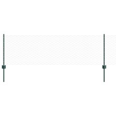 Pali per Recinzione vidaXL 11 pz U-Channel Verde 60 cm Acciaio