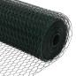 Pali di Recinzione vidaXL 11 pz U-Channel Verde 80 cm Acciaio Pali di Recinzione vidaXL 11 pz U-Channel Verde 80 cm Acciaio