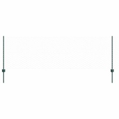 Pali di Recinzione vidaXL 11 pz U-Channel Verde 80 cm Acciaio