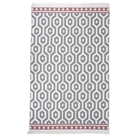 Tappeto Grigio 160x230 cm in Cotone