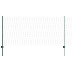 Pali per Recinzione vidaXL 11 pcs U-Channel Verde 100 cm Acciaio