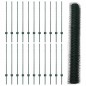 Pali per Recinzione vidaXL 11 pcs U-Channel Verde 100 cm Acciaio Pali per Recinzione vidaXL 11 pcs U-Channel Verde 100 cm Acciaio