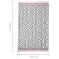 Tappeto Grigio 160x230 cm in Cotone Tappeto Grigio 160x230 cm in Cotone