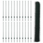 Pali per Recinzione vidaXL 11 pcs U-Channel Verde 120 cm Acciaio Pali per Recinzione vidaXL 11 pcs U-Channel Verde 120 cm Acciaio