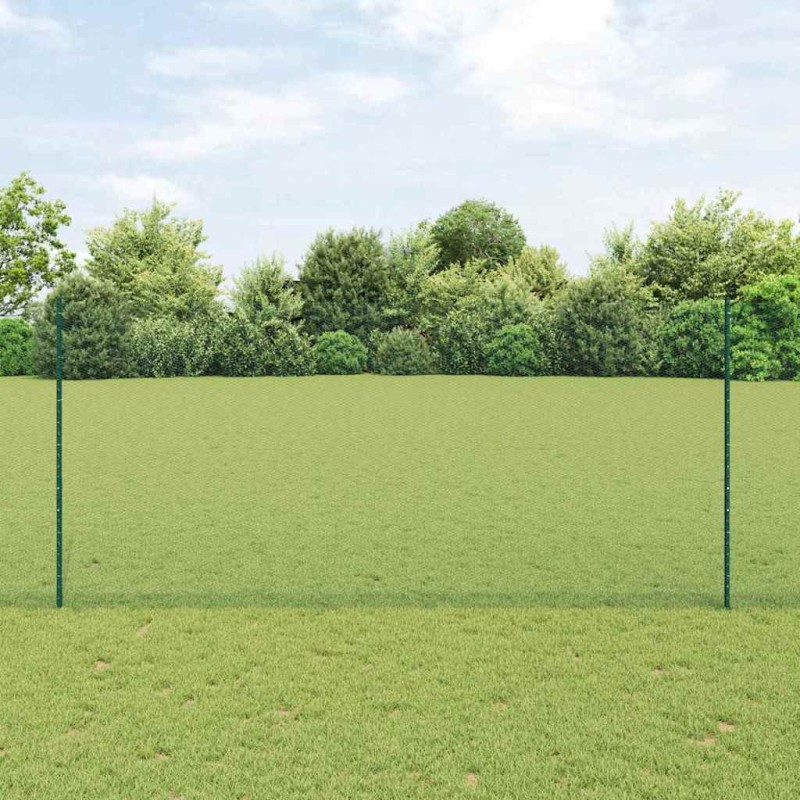 Pali per Recinzione vidaXL 11 pz U-Channel Verde 140 cm Acciaio Pali per Recinzione vidaXL 11 pz U-Channel Verde 140 cm Acciaio