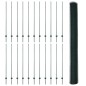 Pali per Recinzione vidaXL 11 pcs U-Channel Verde 150 cm Acciaio Pali per Recinzione vidaXL 11 pcs U-Channel Verde 150 cm Acciaio