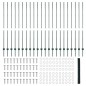 Pali per Recinzione vidaXL 11 pcs U-Channel Verde 150 cm Acciaio Pali per Recinzione vidaXL 11 pcs U-Channel Verde 150 cm Acciaio