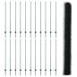 Pali per Recinto vidaXL 11 pcs U-Channel Verde 160 cm Acciaio