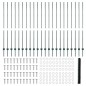 Pali per Recinto vidaXL 11 pcs U-Channel Verde 160 cm Acciaio