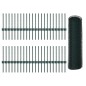 Posti per Recinzione vidaXL 11 pcs U-Channel Verde 40 cm Acciaio
