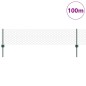 Pali da recinzione vidaXL 11 pz U-Channel Verde 40 cm Acciaio Pali da recinzione vidaXL 11 pz U-Channel Verde 40 cm Acciaio