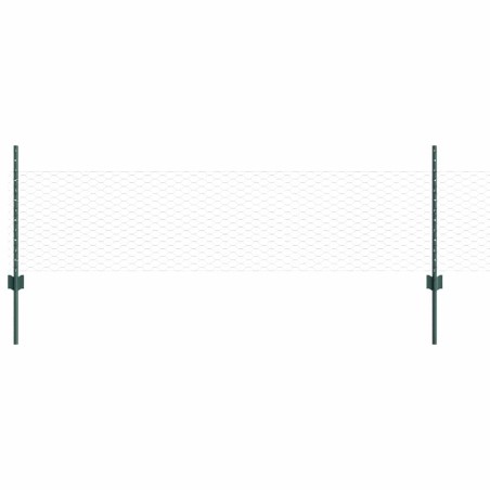 Pali per Recinzione vidaXL 11 pcs Canale a U Verde 60 cm Acciaio
