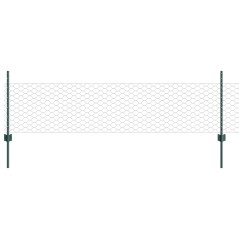 Pali per Recinzione vidaXL 11 pezzi U-Channel Verde 60 cm Acciaio