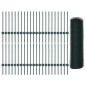 Pali di Recinzione vidaXL 11 pz U-Channel Verde 60 cm Acciaio Pali di Recinzione vidaXL 11 pz U-Channel Verde 60 cm Acciaio