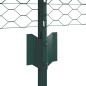 Pali di Recinzione vidaXL 11 pz U-Channel Verde 60 cm Acciaio Pali di Recinzione vidaXL 11 pz U-Channel Verde 60 cm Acciaio