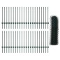 vidaXL Pali per Recinzione 11 pz U-Channel Verde 80 cm Acciaio vidaXL Pali per Recinzione 11 pz U-Channel Verde 80 cm Acciaio