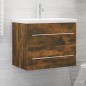 Mobile Lavabo Rovere Fumo 60x38,5x48 cm in Legno Multistrato Mobile Lavabo Rovere Fumo 60x38,5x48 cm in Legno Multistrato