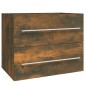 Mobile Lavabo Rovere Fumo 60x38,5x48 cm in Legno Multistrato Mobile Lavabo Rovere Fumo 60x38,5x48 cm in Legno Multistrato