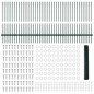 Postazioni di Recinzione vidaXL 11 pz U-Channel Verde 100 cm Acciaio