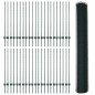 Pali di Recinzione vidaXL 11 pezzi U-Channel Verde 120 cm Acciaio Pali di Recinzione vidaXL 11 pezzi U-Channel Verde 120 cm Acciaio