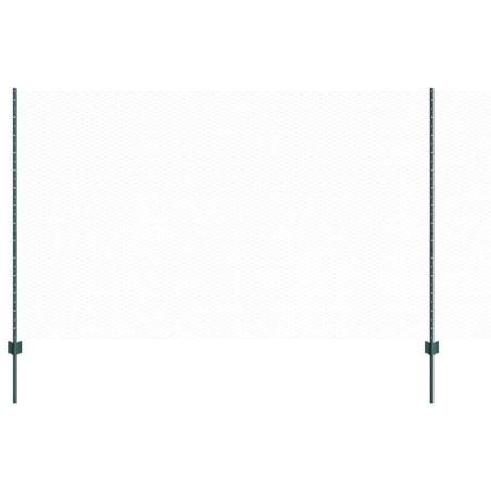Pali per Recinzione vidaXL 11 pcs U-Channel Verde 140 cm Acciaio