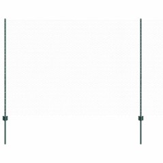 Posti per Recinzione vidaXL 11 pcs U-Channel Verde 150 cm Acciaio