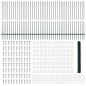 Posti per Recinzione vidaXL 11 pcs U-Channel Verde 150 cm Acciaio